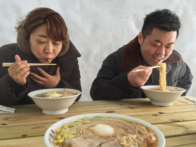 かまくら村でラーメン