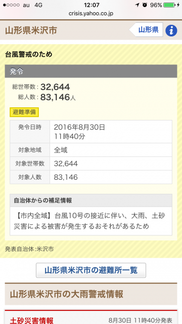 防災情報