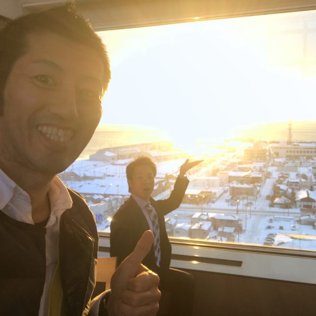 夕日が見える会場