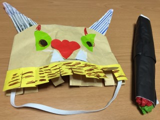 鬼と恵方巻