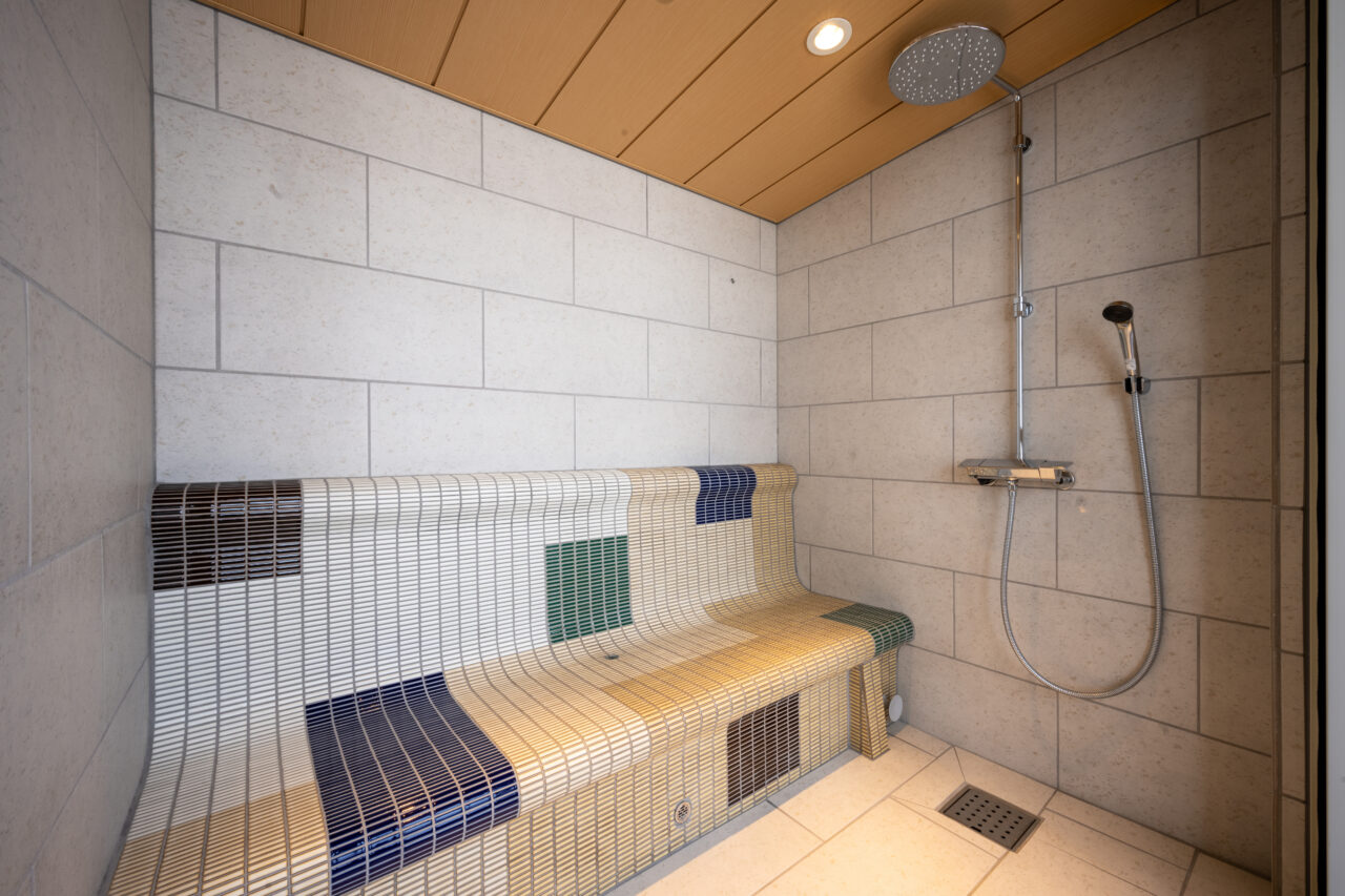 Bagno turco nella suite